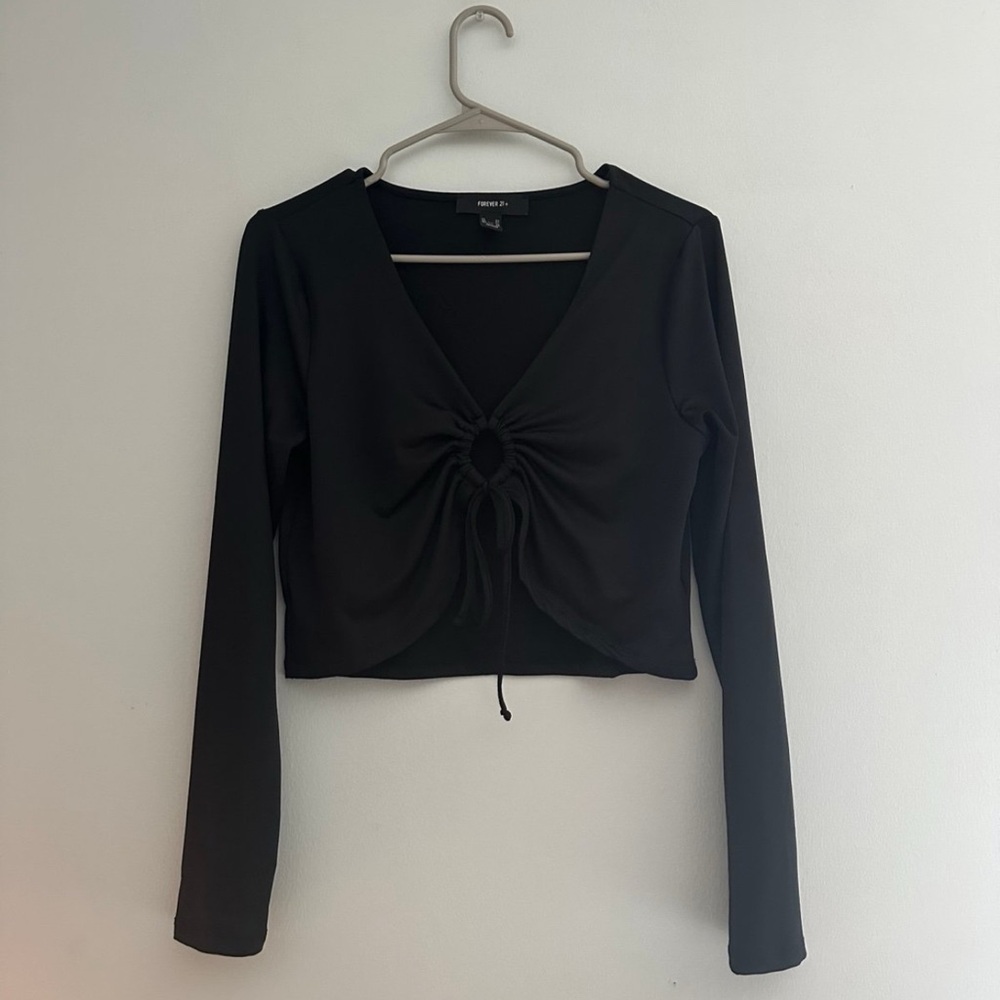 Forever 21 Black long sleeve top size 0X